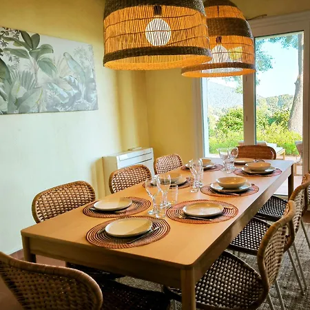 Pins D'azur Vue Mer, Piscine Et Jacuzzi Ferienhaus Carqueiranne